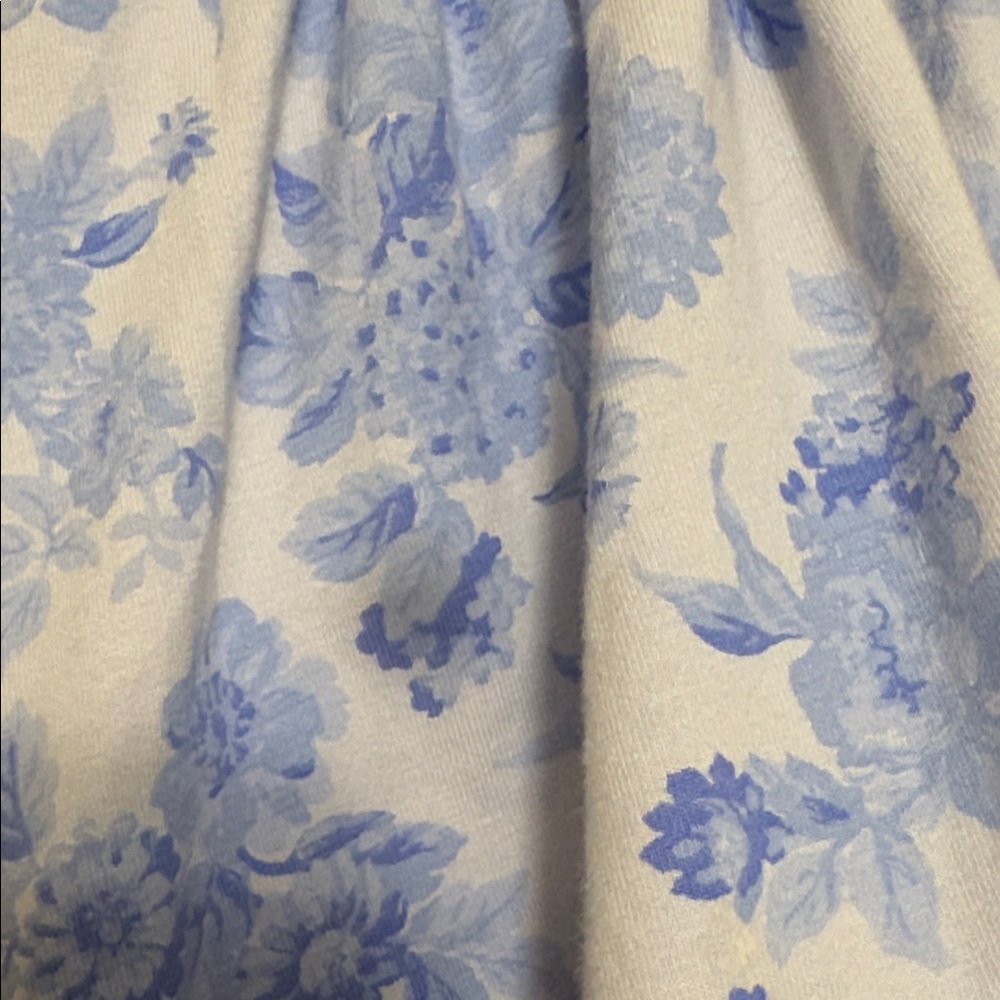 Janie and Jack EVERYDAY Blue Floral Puff-Sleeve Girls' Dress Size 8 - Picture 4 of 4